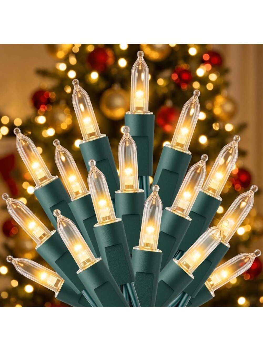 LED Christmas Lights Indoor Outdoor, 165FT 500 Count Mini String Lights